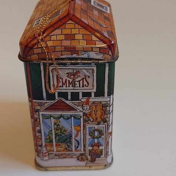 RARE The Second Cup Coffee Co. Christmas Ornament Tin Tea Container Ornament - Picture 2 of 6